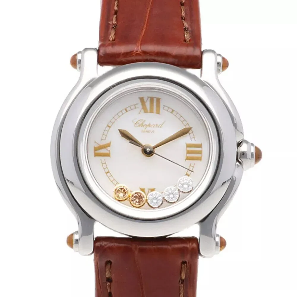 Chopard Happy sports Watches 27/8245-30 Stainless Steel diamond white shell used